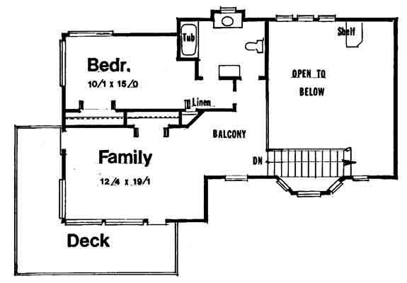 upper floor house blueprint