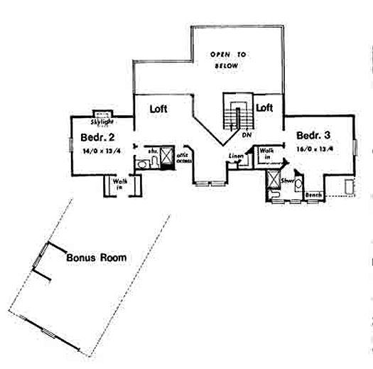 upper floor house blueprint