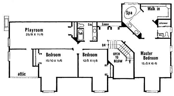 upper floor house blueprint