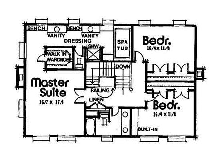 upper floor house blueprint