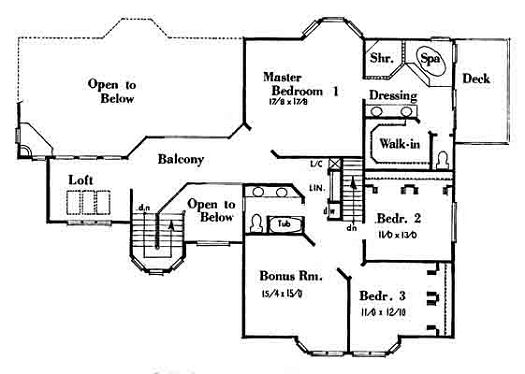 upper floor house blueprint
