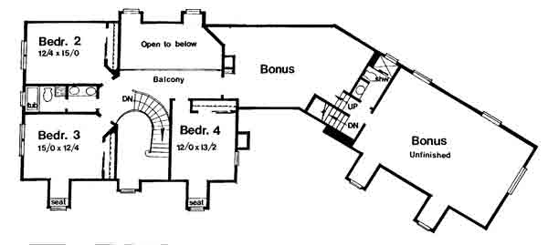 upper floor house blueprint