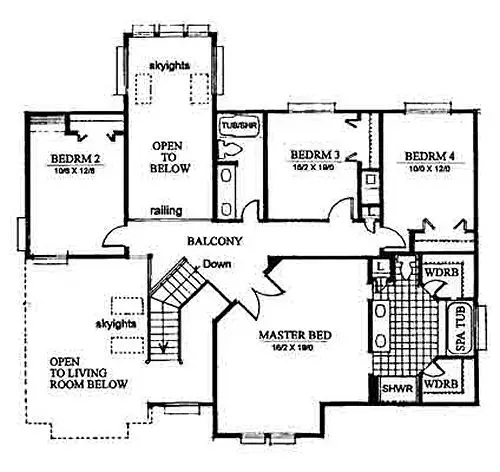 upper floor house blueprint
