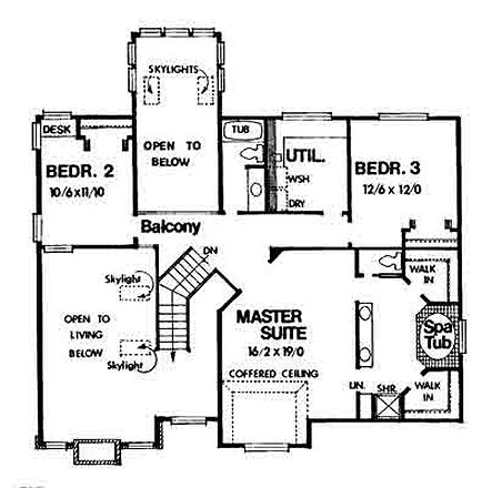 upper floor house blueprint