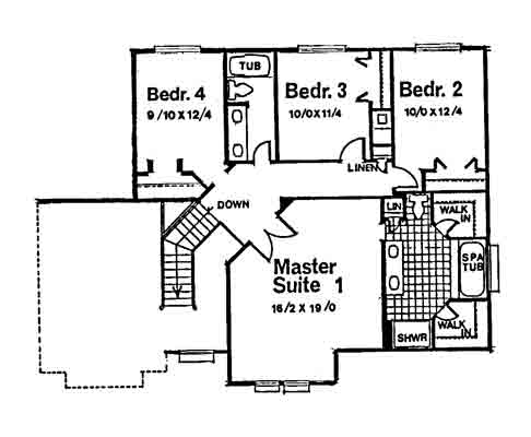 upper floor house blueprint