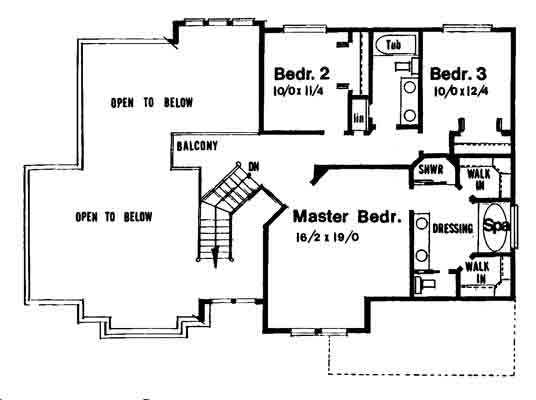 upper floor house blueprint