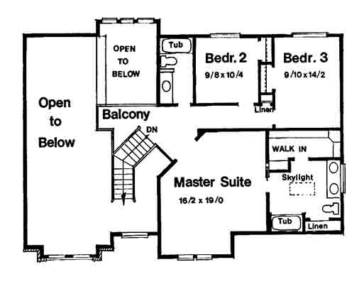 upper floor house blueprint