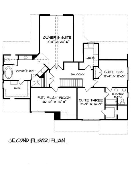 upper floor house blueprint