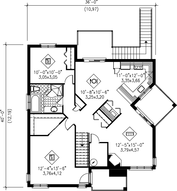 upper floor house blueprint