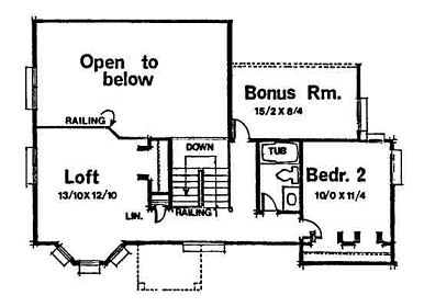 upper floor house blueprint