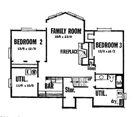 upper floor house blueprint