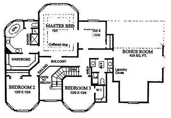 upper floor house blueprint