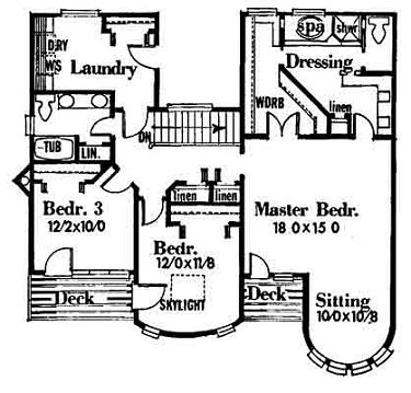 upper floor house blueprint