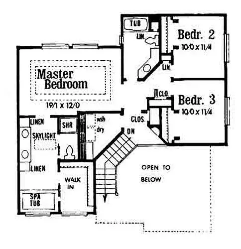 upper floor house blueprint