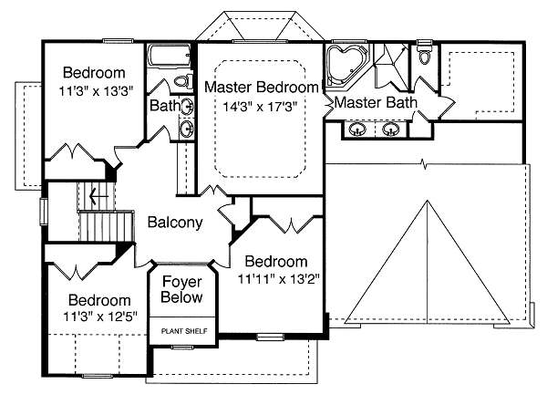 upper floor house blueprint