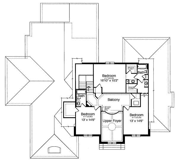 upper floor house blueprint