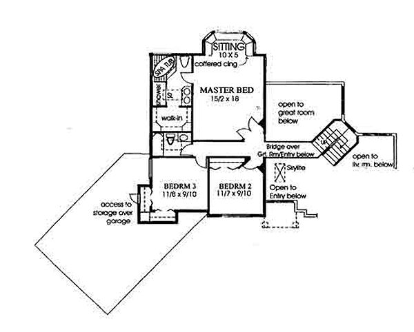 upper floor house blueprint