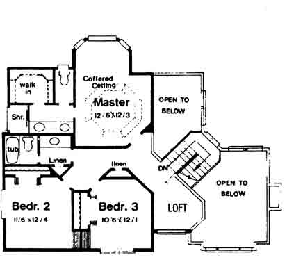 upper floor house blueprint
