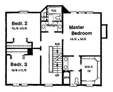 upper floor house blueprint