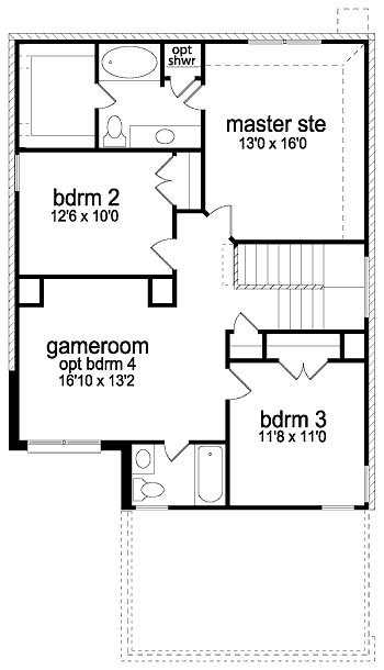 upper floor house blueprint