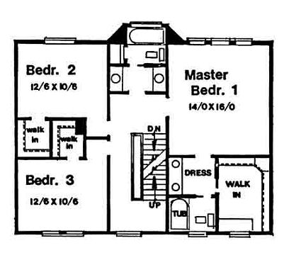 upper floor house blueprint