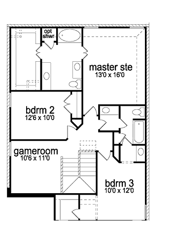 upper floor house blueprint