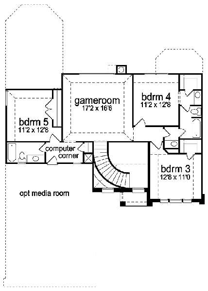 upper floor house blueprint