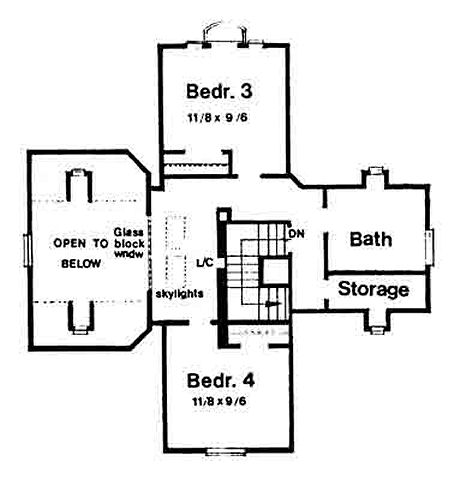 upper floor house blueprint