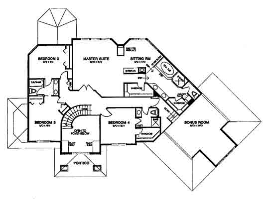 upper floor house blueprint