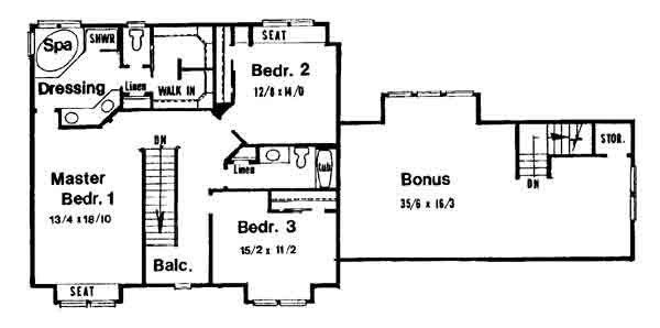 upper floor house blueprint