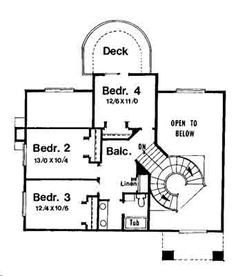 upper floor house blueprint