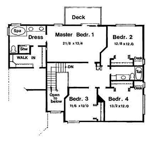 upper floor house blueprint