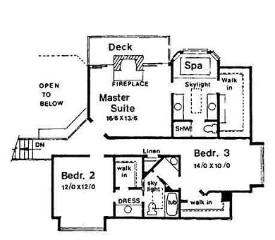 upper floor house blueprint
