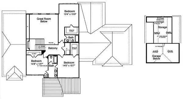 upper floor house blueprint