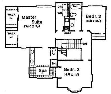 upper floor house blueprint