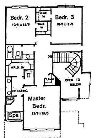 upper floor house blueprint