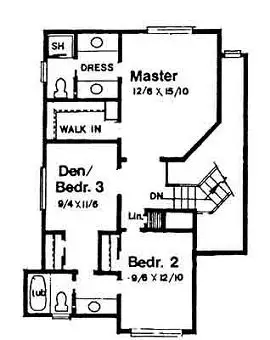 upper floor house blueprint