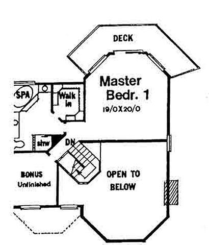 upper floor house blueprint