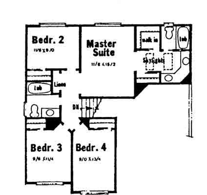 upper floor house blueprint