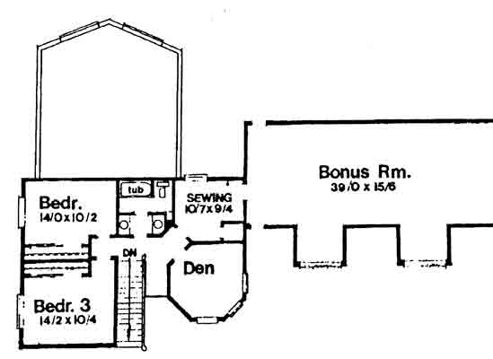 upper floor house blueprint