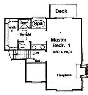 upper floor house blueprint