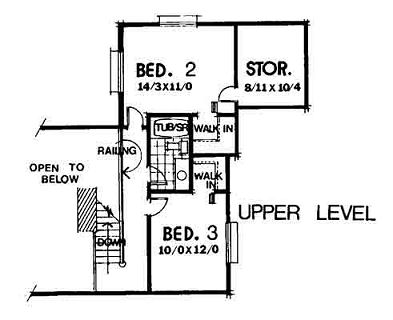 upper floor house blueprint