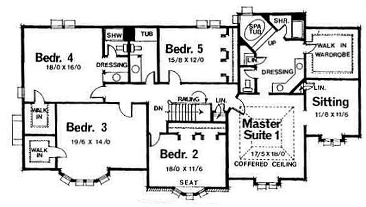 upper floor house blueprint