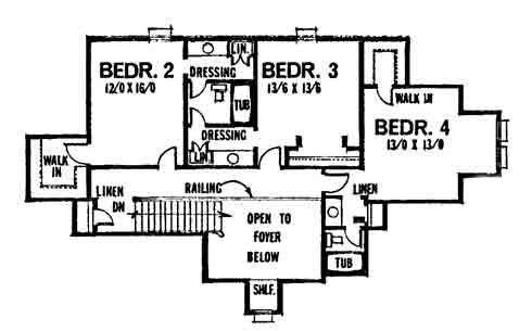 upper floor house blueprint