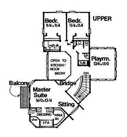 upper floor house blueprint