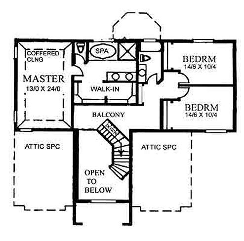 upper floor house blueprint