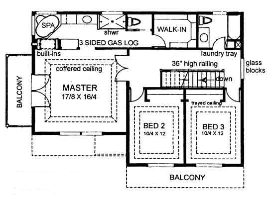 upper floor house blueprint