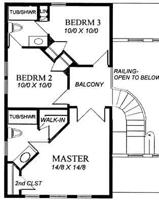 upper floor house blueprint