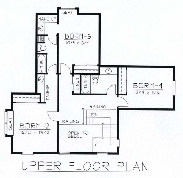 upper floor house blueprint