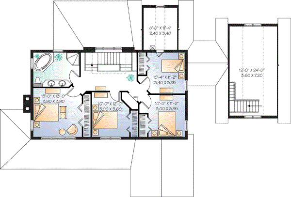 upper floor house blueprint